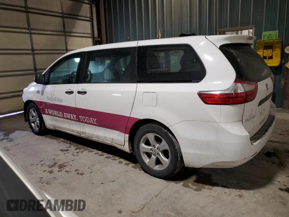 2015 Toyota Sienna L with VIN 5TDZK3DC0FS597860, listed as a Copart auction lot 43440125 with 138,375 mi miles and Salvage title. Bid and sale history available at DreamBid. Image 2.