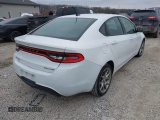 2015 Dodge Dart SXT with VIN 1C3CDFBB0FD144592, listed as a IAAI auction lot 41507744 with 138,494 mi miles. Bid and sale history available at carsss.com. Image 4.