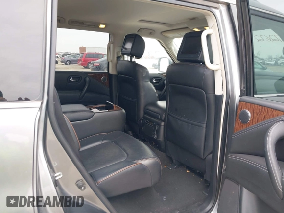 2018 Nissan Armada Platinum with VIN JN8AY2NFXJ9330364, listed as a IAAI auction lot 41572672 with 134,787 mi miles. Bid and sale history available at carsss.com. Image 8.