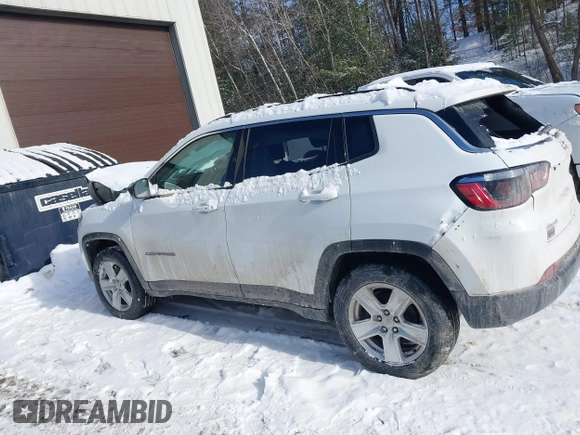 2022 Jeep Compass Altitude with VIN 3C4NJDBB0NT133506, listed as a IAAI auction lot 41540936 with 78,277 mi miles and . Bid and sale history available at carsss.com. Image 14.