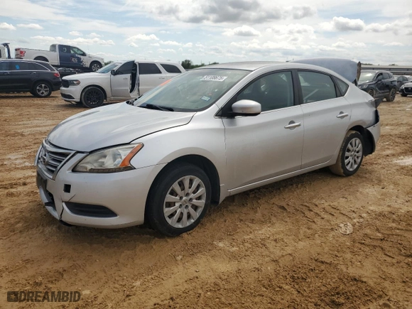 2014 Nissan Sentra SV with VIN 3N1AB7AP8EY314434, listed as a Copart auction lot 51108675 with 123,485 mi miles and Salvage Title. Bid and sale history available at carsss.com. Image 1.