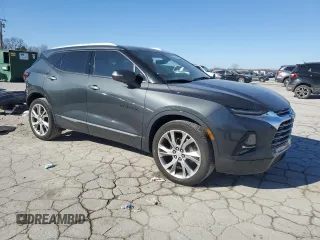 2020 Chevrolet Blazer Premier with VIN 3GNKBFRS0LS647027, listed as a Copart auction lot 46237955 with 79,472 mi miles and Salvage title. Bid and sale history available at DreamBid. Image 4.