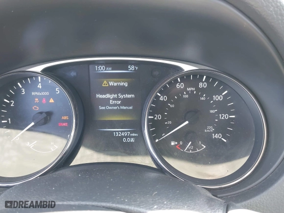 2016 Nissan Rogue S with VIN JN8AT2MV5GW143468, listed as a IAAI auction lot 41931113 with 132,497 mi miles. Bid and sale history available at carsss.com. Image 7.