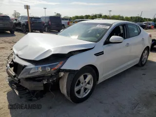 2015 Kia Optima LX z VIN KNAGM4A75F5558795, wystawiony jako Copart lot #56238485 z przebiegiem 120 190 mil mil oraz Szkoda całkowita • Salvage title. Historia ofert i sprzedaży dostępna na DreamBid. Obrazek 1.