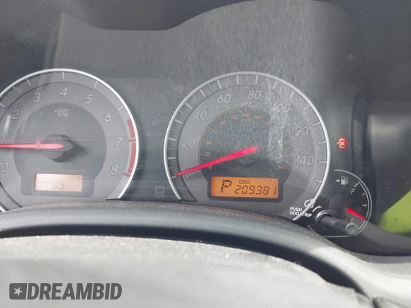 2010 Toyota Corolla with VIN 2T1BU4EE5AC376841, listed as a IAAI auction lot 42120733 with 209,381 mi miles and . Bid and sale history available at DreamBid. Image 7.
