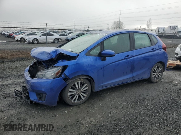 2015 Honda Fit EX-L with VIN 3HGGK5H88FM762256, listed as a Copart auction lot 46438325 with Not Provided miles and Salvage Title. Bid and sale history available at DreamBid. Image 1.