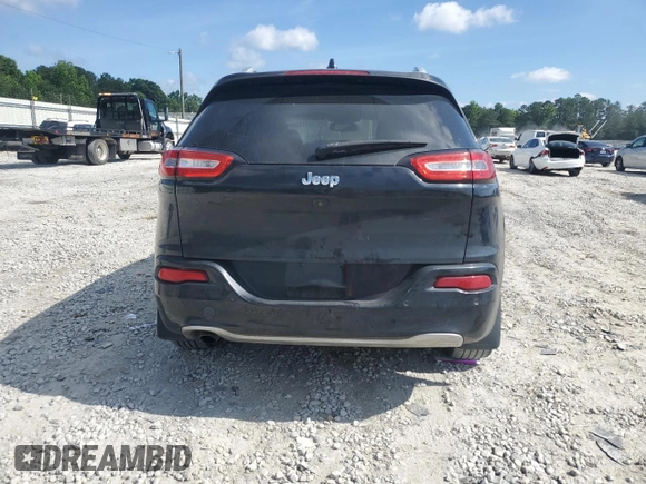 2016 Jeep Cherokee Overland with VIN 1C4PJLJB2GW302605, listed as a Copart auction lot 55143364 with 124,559 mi miles and Salvage title. Bid and sale history available at DreamBid. Image 6.