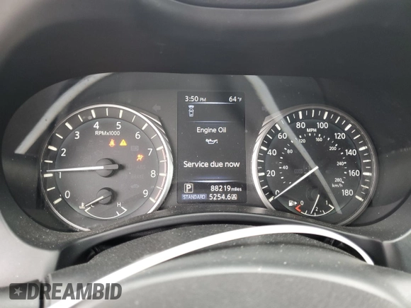 2020 Infiniti Q60 Luxe with VIN JN1EV7EK0LM340405, listed as a Copart auction lot 47387225 with 88,219 mi miles and Salvage title. Bid and sale history available at DreamBid. Image 9.