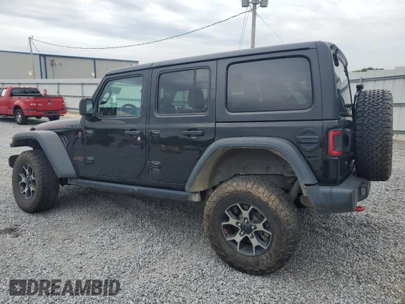 2018 Jeep Wrangler Unlimited Rubicon with VIN 1C4HJXFNXJW141877, listed as a Copart auction lot 55913055 with 71,503 mi miles and Salvage title. Bid and sale history available at DreamBid. Image 2.