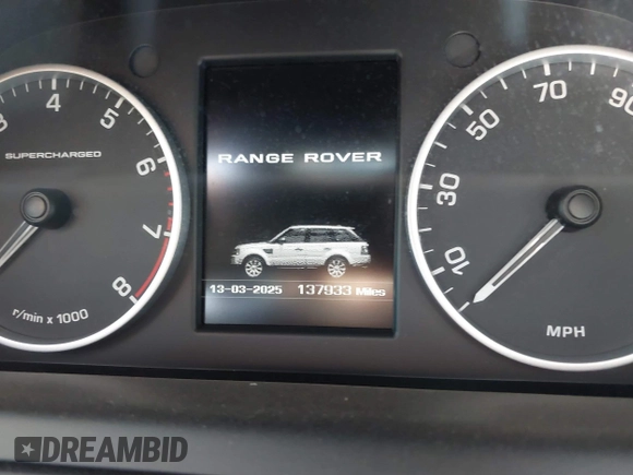 2012 Land Rover Range Rover Sport SC with VIN SALSH2E44CA745849, listed as a IAAI auction lot 41774987 with 137,933 mi miles. Bid and sale history available at carsss.com. Image 7.