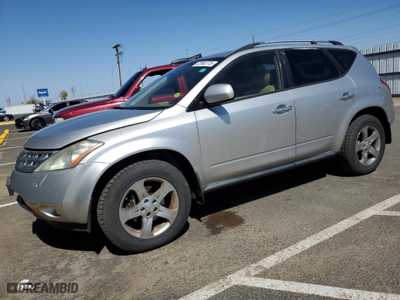 2003 Nissan Murano SL with VIN JN8AZ08T93W111872, listed as a Copart auction lot 52960775 with 197,552 mi miles and Clean Title. Bid and sale history available at carsss.com. Image 1.