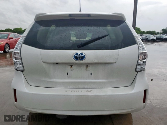 2012 Toyota Prius Two with VIN JTDZN3EU6C3102847, listed as a Copart auction lot 54197125 with 106,973 mi miles and Salvage Title. Bid and sale history available at DreamBid. Image 6.