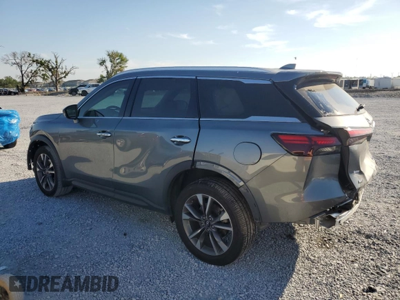 2023 Infiniti QX60 Luxe с VIN 5N1DL1FS3PC362013, выставлен на аукционе Copart как лот 50797025 с пробегом 40 525 миль миль и На запчасти • Non repairable. История ставок и продаж доступна на DreamBid. Изображение 2.