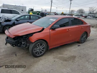 2022 Kia Forte GT-Line with VIN 3KPF54AD8NE496829, listed as a Copart auction lot 50773995 with 57,246 mi miles and Clean Title. Bid and sale history available at carsss.com. Image 1.