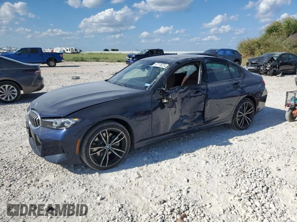 2024 BMW 3 Series 330e with VIN 3MW39FF01R8E69367, listed as a Copart auction lot 67118224 with 1,051 mi miles and Salvage Title. Bid and sale history available at carsss.com. Image 1.