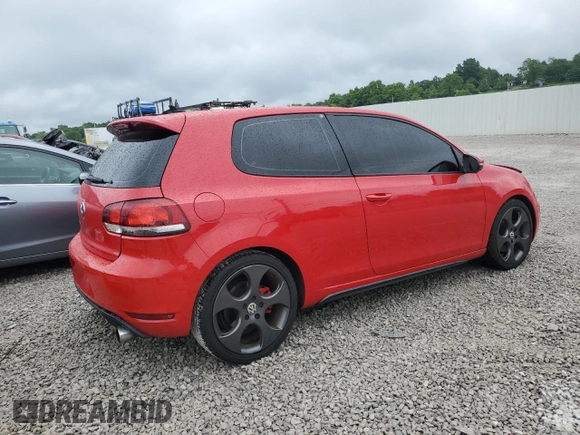 2010 Volkswagen Golf GTI with VIN WVWEV7AJ6AW077669, listed as a Copart auction lot 58871525 with Not provided miles and Clean title. Bid and sale history available at DreamBid. Image 3.