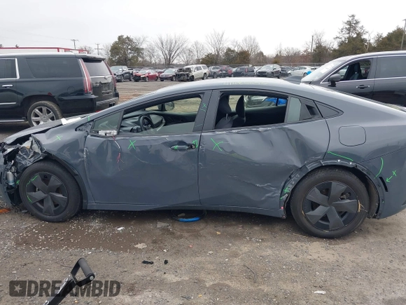 2023 Toyota Prius LE with VIN JTDACAAUXP3000714, listed as a IAAI auction lot 41486696 with 39,634 mi miles. Bid and sale history available at carsss.com. Image 14.