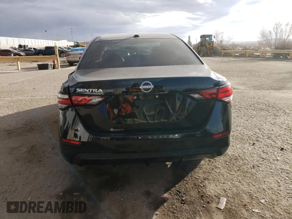 2025 Nissan Sentra SV with VIN 3N1AB8CV3SY215291, listed as a Copart auction lot 44817215 with 2,349 mi miles and Salvage Title. Bid and sale history available at carsss.com. Image 6.