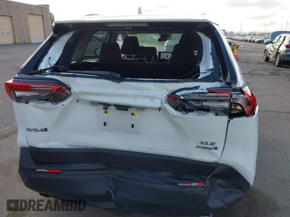 2023 Toyota RAV4 Hybrid XLE with VIN JTMRWRFV3PD205098, listed as a IAAI auction lot 41845095 with 22,908 mi miles. Bid and sale history available at carsss.com. Image 6.