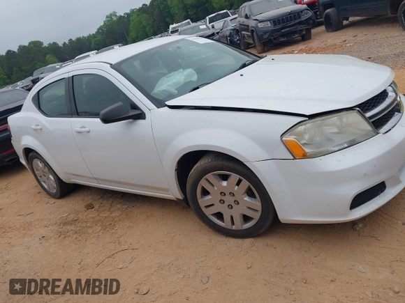 2014 Dodge Avenger SE with VIN 1C3CDZAB4EN226417, listed as a IAAI auction lot 42104189 with 155,454 mi miles and . Bid and sale history available at DreamBid. Image 13.