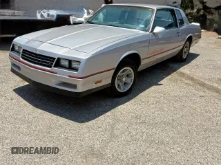 1986 Chevrolet Monte Carlo Sport с VIN 1G1GZ37G3GR118888, выставлен на аукционе Copart как лот 62009405 с пробегом 53 104 миль миль и Чистый • Clean title. История ставок и продаж доступна на DreamBid. Изображение 2.