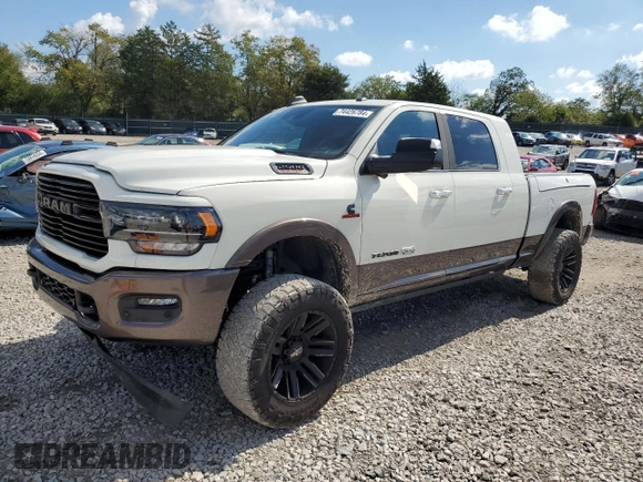 2021 Ram 2500 Longhorn with VIN 3C6UR5PL4MG520294, listed as a Copart auction lot 74426784 with 19,282 mi miles and Salvage title. Bid and sale history available at DreamBid. Image 1.