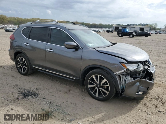 2019 Nissan Rogue SL with VIN 5N1AT2MT9KC777818, listed as a Copart auction lot 51148915 with 54,371 mi miles and Salvage Title. Bid and sale history available at DreamBid. Image 4.