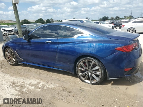 2017 Infiniti Q60 Sport with VIN JN1EV7EL0HM553886, listed as a Copart auction lot 53742985 with 64,260 mi miles and Clean Title. Bid and sale history available at DreamBid. Image 2.