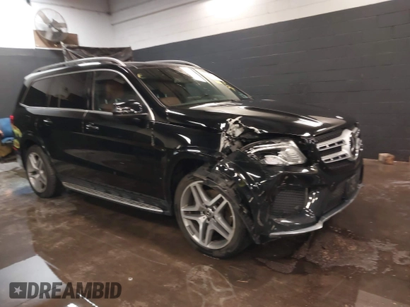 2018 Mercedes-Benz GLS 550 with VIN 4JGDF7DE1JB070994, listed as a IAAI auction lot 41676076 with 104,748 mi miles and . Bid and sale history available at DreamBid. Image 1.