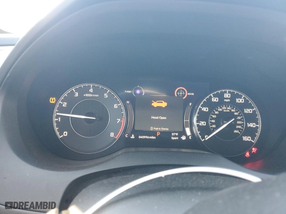 2021 Acura RDX w/Technology Package with VIN 5J8TC1H55ML004531, listed as a Copart auction lot 45998275 with 43,996 mi miles and Salvage Title. Bid and sale history available at carsss.com. Image 9.