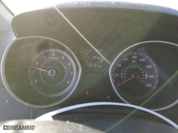 2014 Hyundai Elantra Coupe with VIN KMHDH6AH0EU028717, listed as a Copart auction lot 86697714 with 33,157 mi miles and Salvage Title. Bid and sale history available at carsss.com. Image 9.