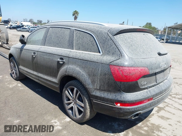 2014 Audi Q7 Premium Plus with VIN WA1LGAFEXED014547, listed as a IAAI auction lot 42256396 with 158,038 mi miles and . Bid and sale history available at DreamBid. Image 3.