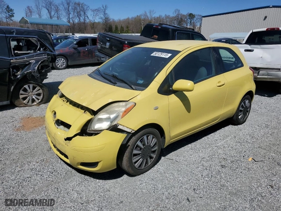 2009 Toyota Yaris with VIN JTDJT903195276164, listed as a Copart auction lot 50129115 with 165,824 mi miles and Salvage Title. Bid and sale history available at carsss.com. Image 1.