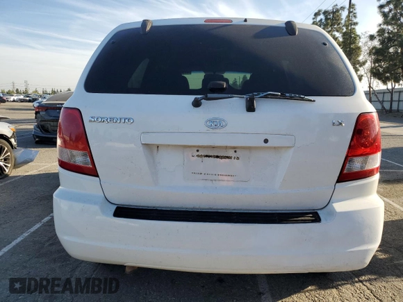 2004 Kia Sorento LX with VIN KNDJC733445248559, listed as a Copart auction lot 47840875 with 167,196 mi miles and Clean Title. Bid and sale history available at carsss.com. Image 6.