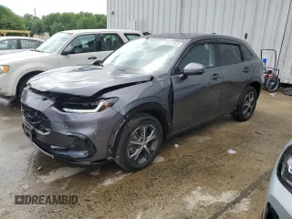 2024 Honda HR-V EX-L with VIN 3CZRZ2H75RM726029, listed as a Copart auction lot 57211975 with 27,548 mi miles and Salvage title. Bid and sale history available at DreamBid. Image 1.