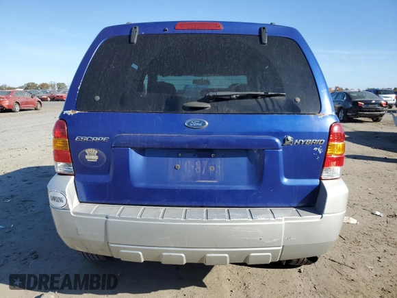 2005 Ford Escape Hybrid with VIN 1FMCU96H45KC74103, listed as a Copart auction lot 78133734 with 238,441 mi miles and Salvage Title. Bid and sale history available at carsss.com. Image 6.
