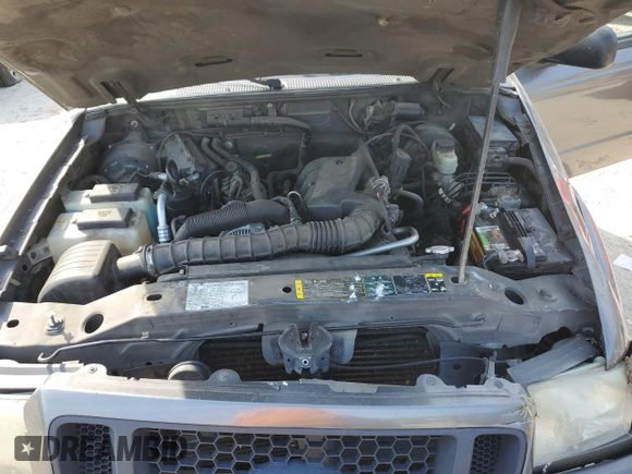 2005 Ford Ranger XL with VIN 1FTYR14U85PA00760, listed as a Copart auction lot 54455335 with 252,001 mi miles and Salvage Title. Bid and sale history available at DreamBid. Image 11.