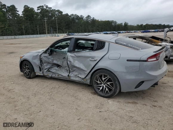 2022 Kia Stinger GT-Line with VIN KNAE35LD8N6106545, listed as a Copart auction lot 74806484 with 0 mi miles and Salvage Title. Bid and sale history available at carsss.com. Image 2.