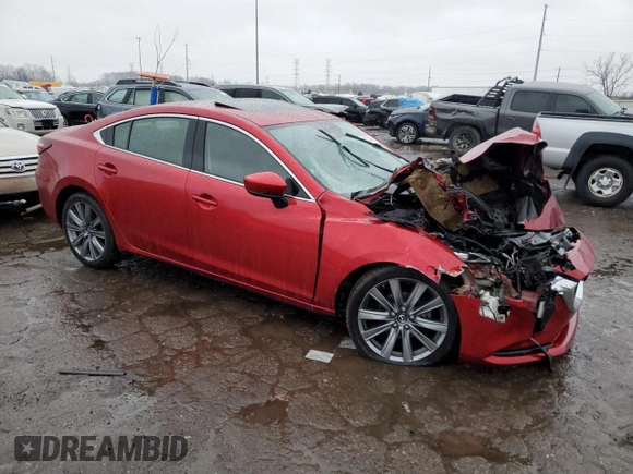 2020 Mazda 6 Touring with VIN JM1GL1VM1L1525218, listed as a Copart auction lot 89130045 with 42,612 mi miles and Salvage Title. Bid and sale history available at carsss.com. Image 4.