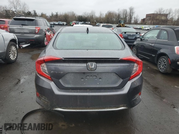 2021 Honda Civic Sedan EX with VIN 2HGFC1F37MH703123, listed as a Copart auction lot 51551465 with 55,240 mi miles and Salvage Title. Bid and sale history available at carsss.com. Image 6.