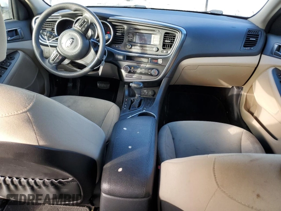 2015 Kia Optima LX with VIN KNAGM4A74F5631557, listed as a Copart auction lot 88344285 with 123,259 mi miles and Salvage Title. Bid and sale history available at carsss.com. Image 8.
