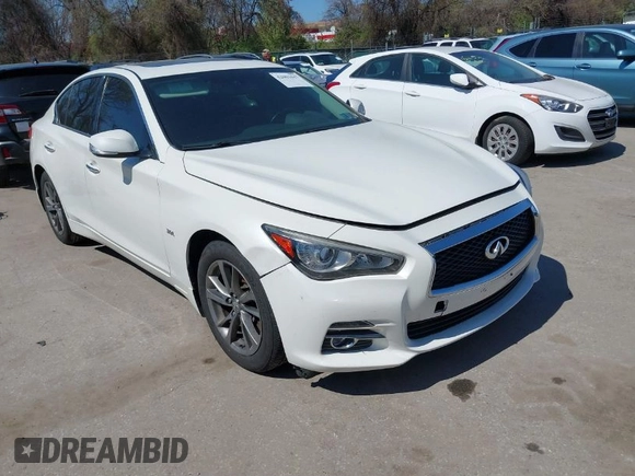 2017 Infiniti Q50 3.0t Premium with VIN JN1EV7AR5HM837945, listed as a IAAI auction lot 42001047 with 108,075 mi miles. Bid and sale history available at carsss.com. Image 1.