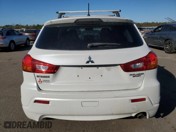 2012 Mitsubishi Outlander Sport SE with VIN JA4AP4AU1CZ006831, listed as a Copart auction lot 47135615 with 123,256 mi miles and Salvage Title. Bid and sale history available at carsss.com. Image 6.