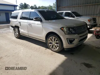 2019 Ford Expedition Max Platinum with VIN 1FMJK1LT3KEA67672, listed as a Copart auction lot 58513655 with 149,608 mi miles and Salvage title. Bid and sale history available at DreamBid. Image 4.