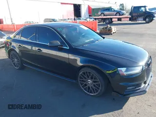 2014 Audi S4 Premium Plus with VIN WAUBGAFL7EA063848, listed as a IAAI auction lot 41671260 with 125,112 mi miles. Bid and sale history available at carsss.com. Image 1.