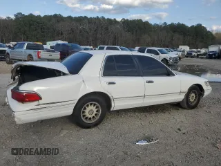 1997 Mercury Grand Marquis LS with VIN 2MELM75W6VX626800, listed as a Copart auction lot 48262195 with 189,556 mi miles and Salvage Title. Bid and sale history available at DreamBid. Image 3.