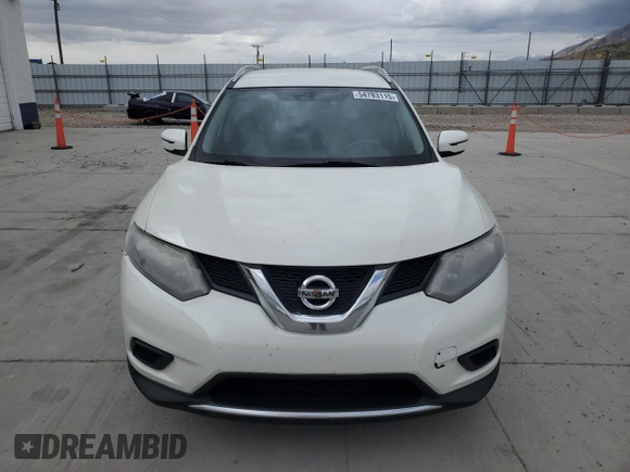 2016 Nissan Rogue SV with VIN KNMAT2MVXGP629263, listed as a Copart auction lot 54783115 with 136,322 mi miles and Clean Title. Bid and sale history available at carsss.com. Image 5.