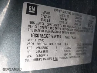 2015 Chevrolet Colorado 4WD LT with VIN 1GCGTBE37F1208139, listed as a IAAI auction lot 41589530 with 105,806 mi miles. Bid and sale history available at carsss.com. Image 9.