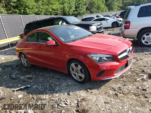 2018 Mercedes-Benz CLA 250 with VIN WDDSJ4EB0JN669208, listed as a Copart auction lot 61849063 with 59,373 mi miles and . Bid and sale history available at DreamBid. Image 4.