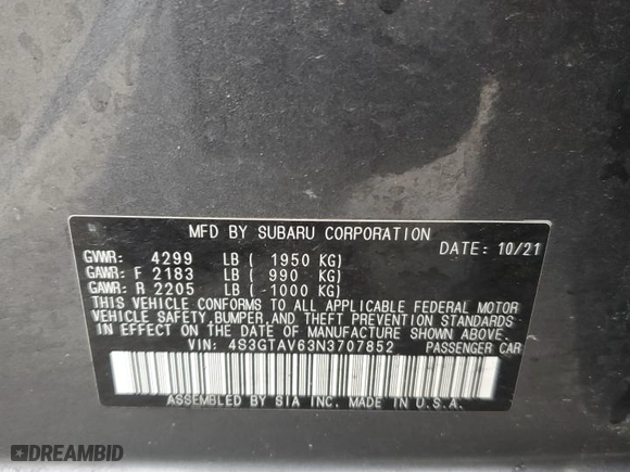 2022 Subaru Impreza Premium with VIN 4S3GTAV63N3707852, listed as a Copart auction lot 49154415 with 31,944 mi miles and Salvage Title. Bid and sale history available at carsss.com. Image 15.